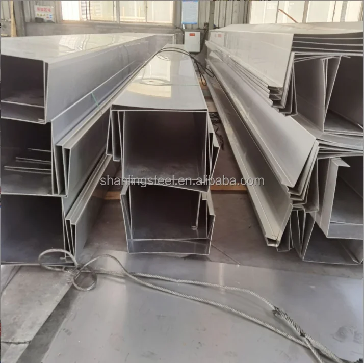 الفولاذ المقاوم للصدأ مزراب المطر 304 معالجة مخصصة على شكل حرف U الأخدود 201 هيكل الصرف الحوض #5