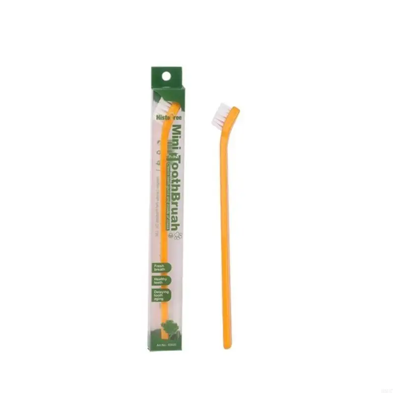 68UC Cepillo dientes gatito Ceptor dientes mascota Cepillo para perros Cepillo dientes dientes Capacidad