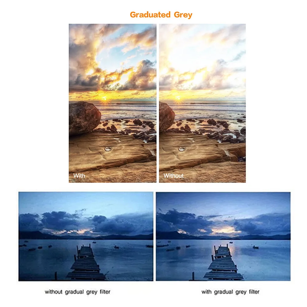 عدسة مرشح UV FLD CPL الاستقطاب ND ND2 ND4 ND8 Star 6 أصفر غراد رمادي طقم التنظيف 37 40.5 43 46 49 52 55 58 62 67 72 77 82