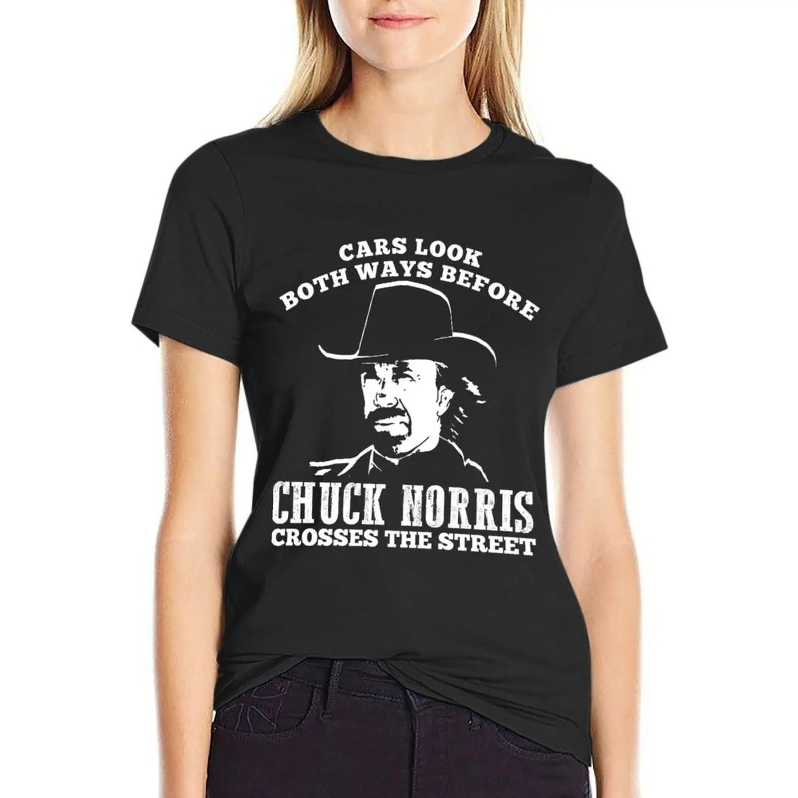 

Chuck Norrissssss T-Shirt female hippie clothes shirts graphic tees blanks clothes for woman