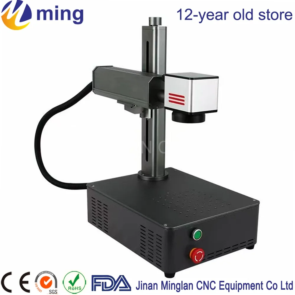 Raycus Genuine Fiber Laser Marking Machine 20W 30W 50W Portable Laser Marking Machine Engraving for Metals