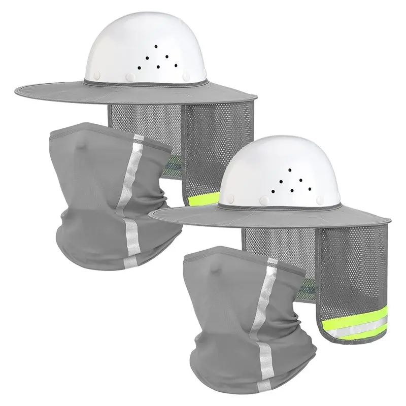 

НОВИНКА: Аксессуар для защитного шлема с УФ-защитой, солнцезащитный козырек для строительных шлемов с отражающими ремешками