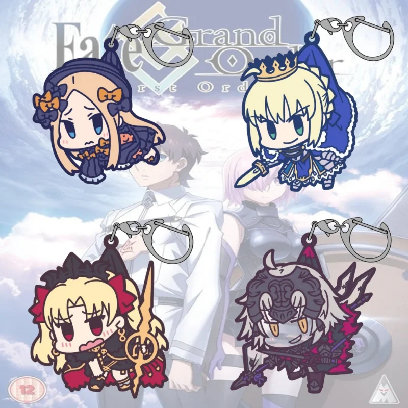 FateGrand Order 6CM Acrylic Pendant Keychains Accessories Car Key Chain Key Ring Phone Bag Hanging Jewelry Gifts