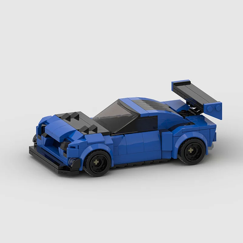 

Children's toy car racing model MOC building block compatible Lego small particles puzzle foreign trade cross-border wholesale