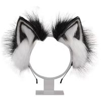 Cute Cat Ears Headband Plush Animal Hair Band Halloween Party Hair Hoops Womens Anime Cosplay Headwear Fancy Props Hair Ornament
