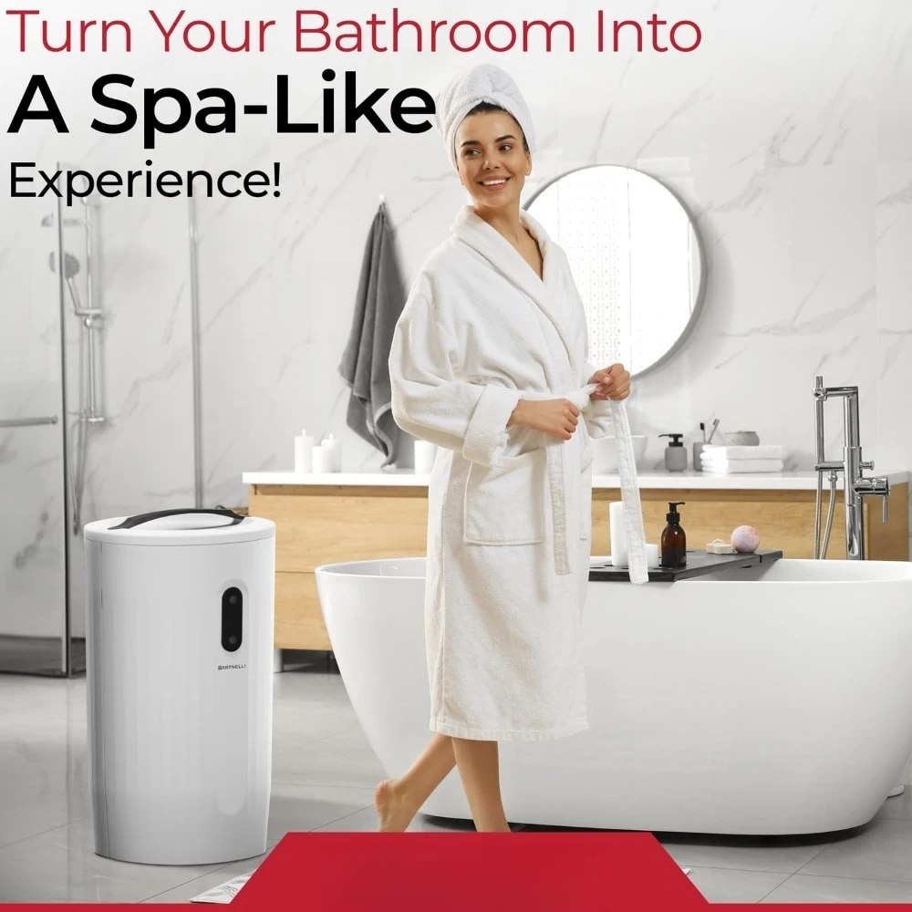 جهاز تدفئة المناشف الفاخر الاحترافي، جهاز تسخين كبير جدًا على شكل دلو حديث للحمام المنزلي ومناشف السبا والبطانيات وأردية الحمام، رائع #2