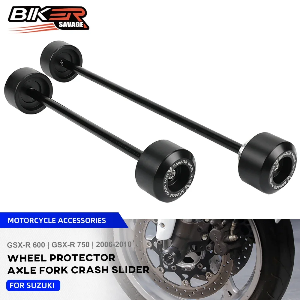 

For Suzuki GSX-R 750 600 2006-2010 Front Rear Wheel Axle Fork Crash Sliders Motorcycle Accessories Wheel Hub Anti-Collision