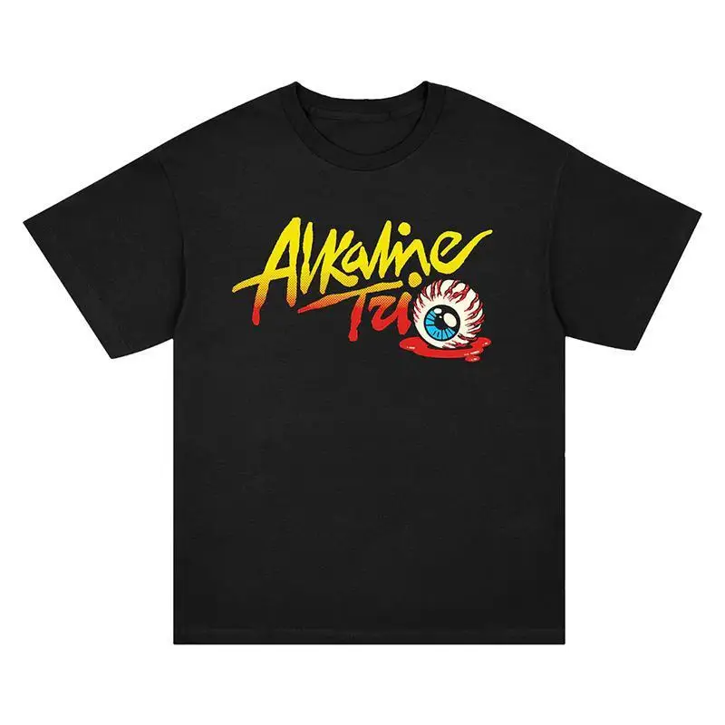1997 ALKALINE TRIO American Chicago Punk Band High Street Loose-fitting Men's and Women's Straight-cut Short-sleeved Summer