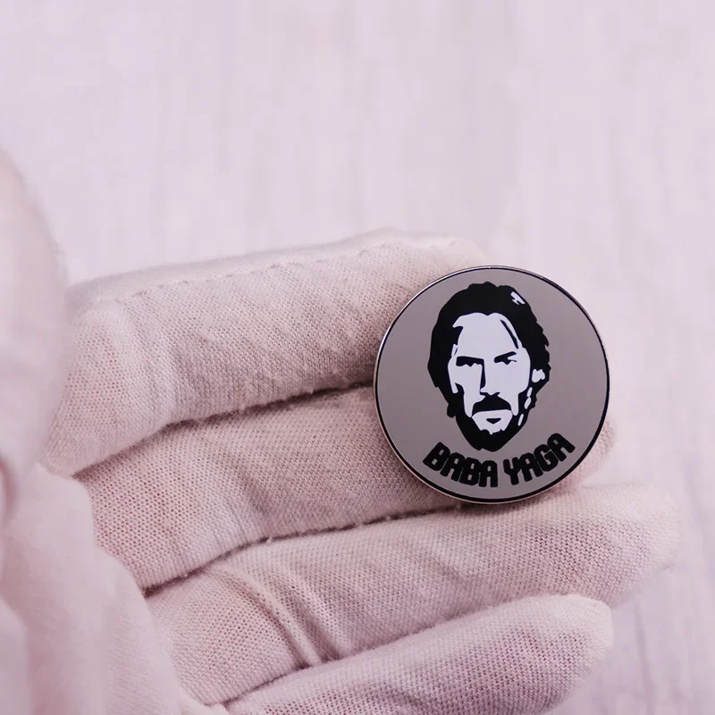 John Wick Baba Yaga Brooch American Thriller Crime Movie Inspiration Badge view 4
