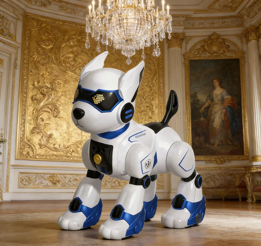 Multi-fonction détection tactile Intelligent RC Robot chien électronique animaux 2.4G chanter danse libération Action voix télécommande chien