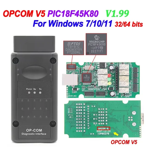 Диагностический Инструмент OPCOM V5 Для Opel 2021: Обновление Флеш-памяти CAN BUS OBD2