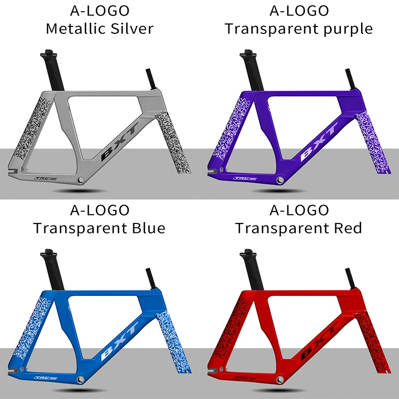 BXT Nieuw Carbon Track Frame Fixed Gear Trackfiets Carbon Fiber Frame TRC-195 Single Speed Track Frameset 700Cx28C