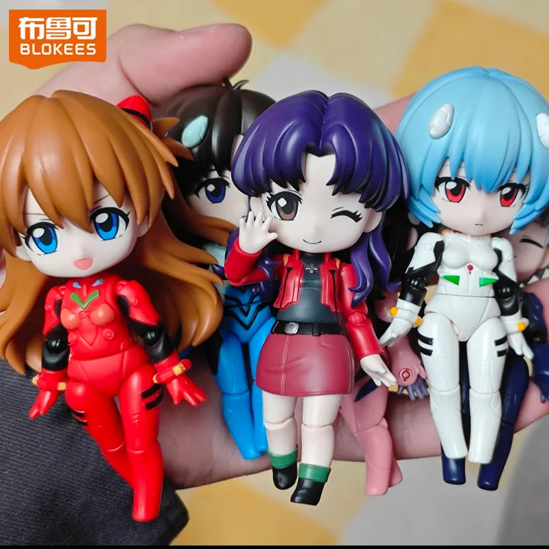 

New Blokees Evangelion Serendipity Q Daalamode Series Blind Box Figure Anime Figure Collectible Desktop Decoration Fans Toy Gift