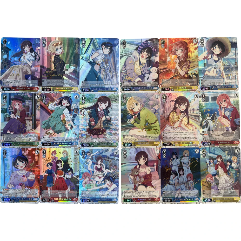 

Kanojo Okarishimasu Weiss Schwarz Collection Card Anime Ichinose Chizuru Asami Nanami Signature Card Gilding Gifts