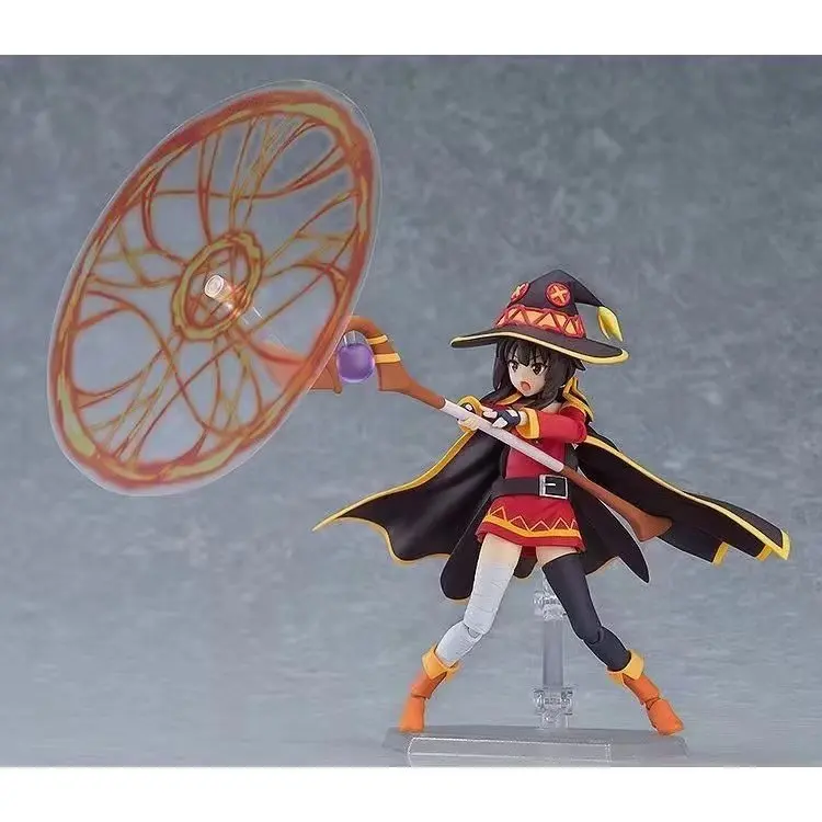 Figma 407 KonoSuba نعمة الله على هذا العالم الرائع شخصيات أنيمي Megumin تمثال PVC لطيف تحصيل نموذج اللعب