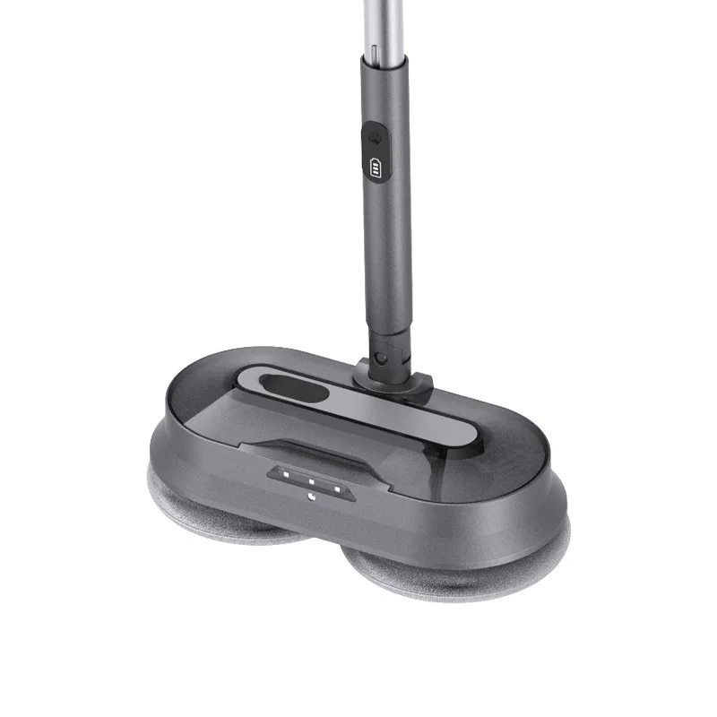 Handheld Electric Spin Scrubber Microfiber Spray Mop-Wireless Cordless Design for Kitchen Dust Cleaning Wet/Dry Use