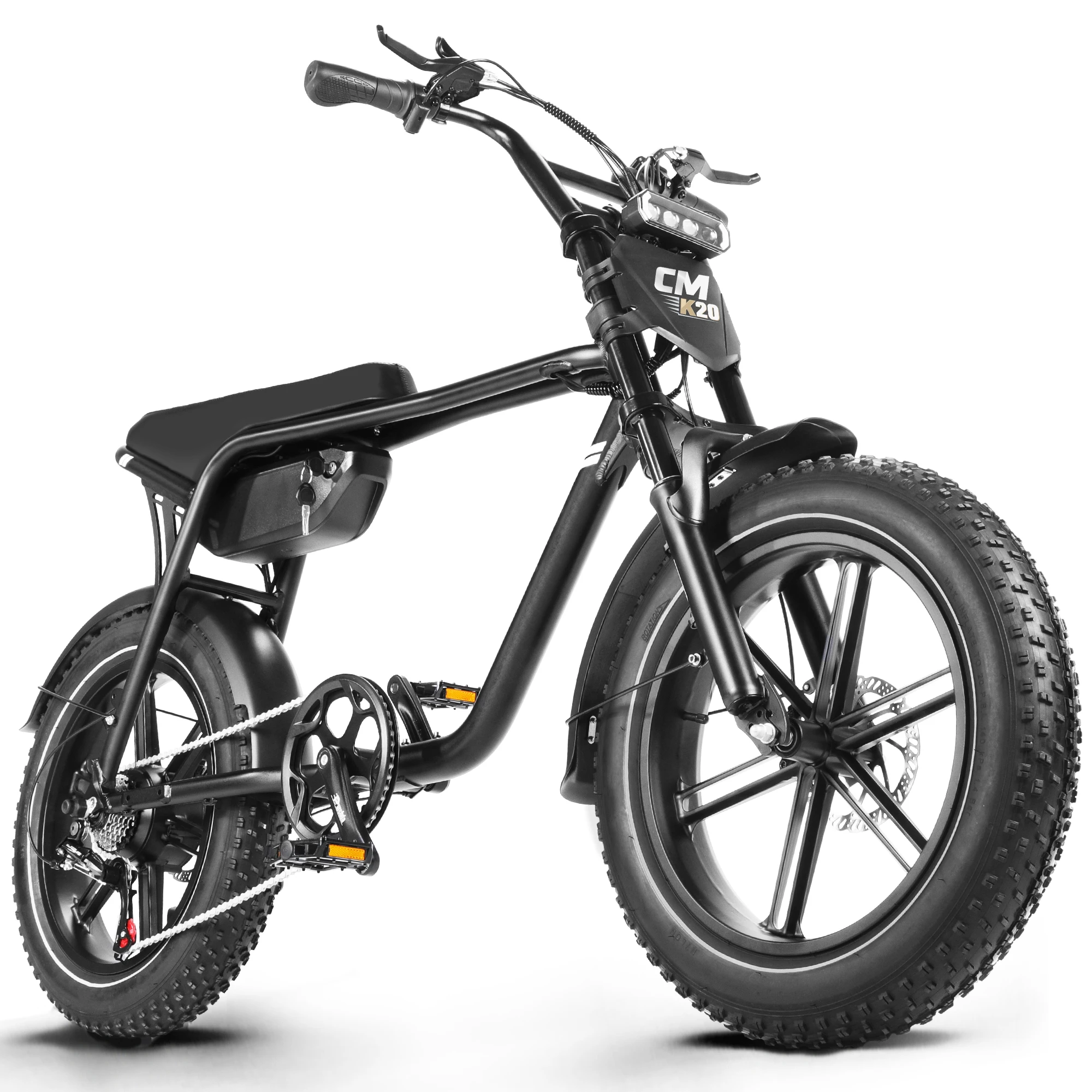 CMACEWHEEL K20 E-Bike Elektrofahrrad 48V18Ah Fat Tire E-Bike 20 Zoll Elektro-Mountainbike Erwachsenen-E-Bike 7-Gang E-Bike