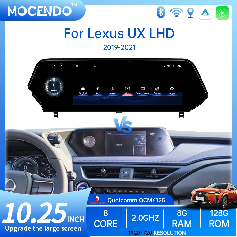 

Car Multimedia Player Radio Screen Qualcomm Carplay DSP Android Auto Navigation Autoradio For Lexus UX UX200 UX250h 2019-2023