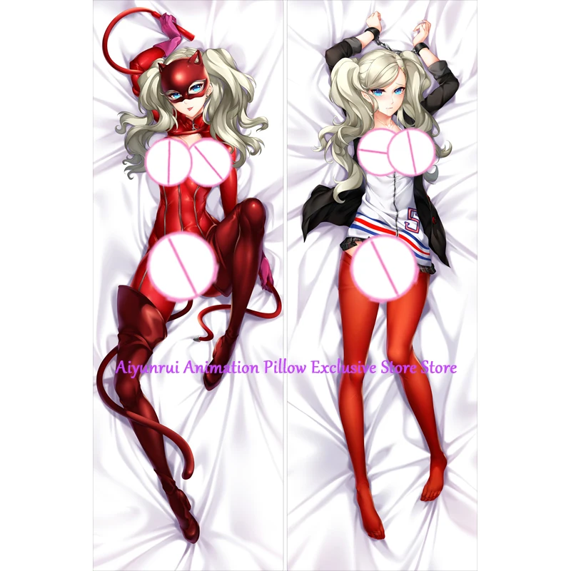 Anime Pillow Cover Dakimakura Ann Takamaki Double-Sided Print Life-Size Body Pillows Cover Adult Case Bedding Gifts