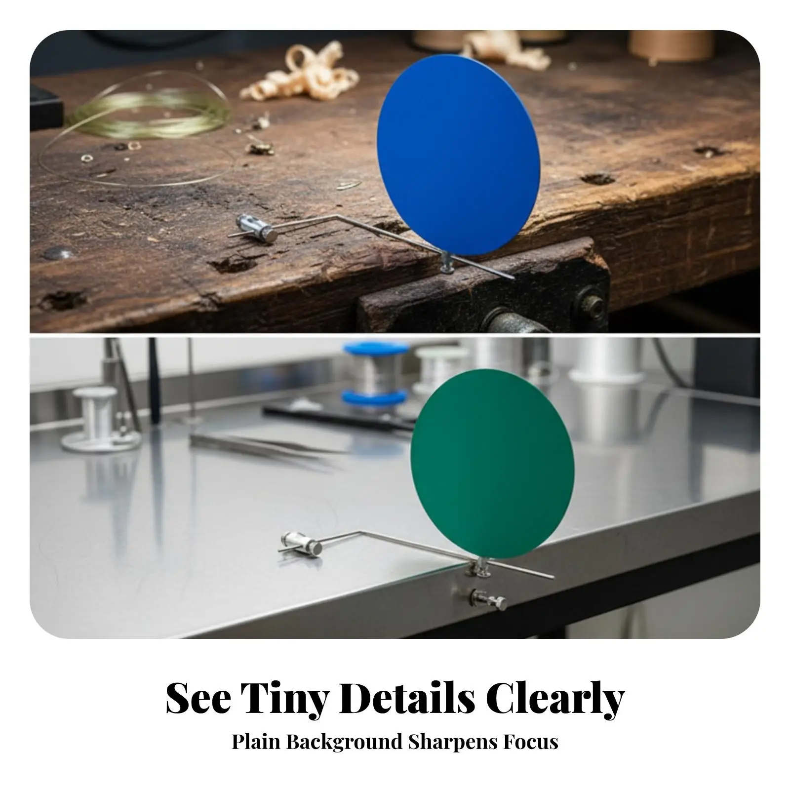 Tabletop Fly Tying Vise Kit with Round Board for Holding Hooks While Tying Custom Fishing Flies