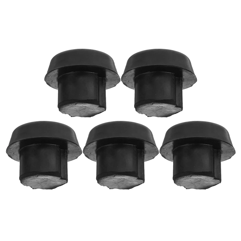 

5 pcs End Stoppers Lightweight Abs Cue Bottom Plug Protectors Durable Pool Cue Accessories Replacement Pool Billiard Accessories