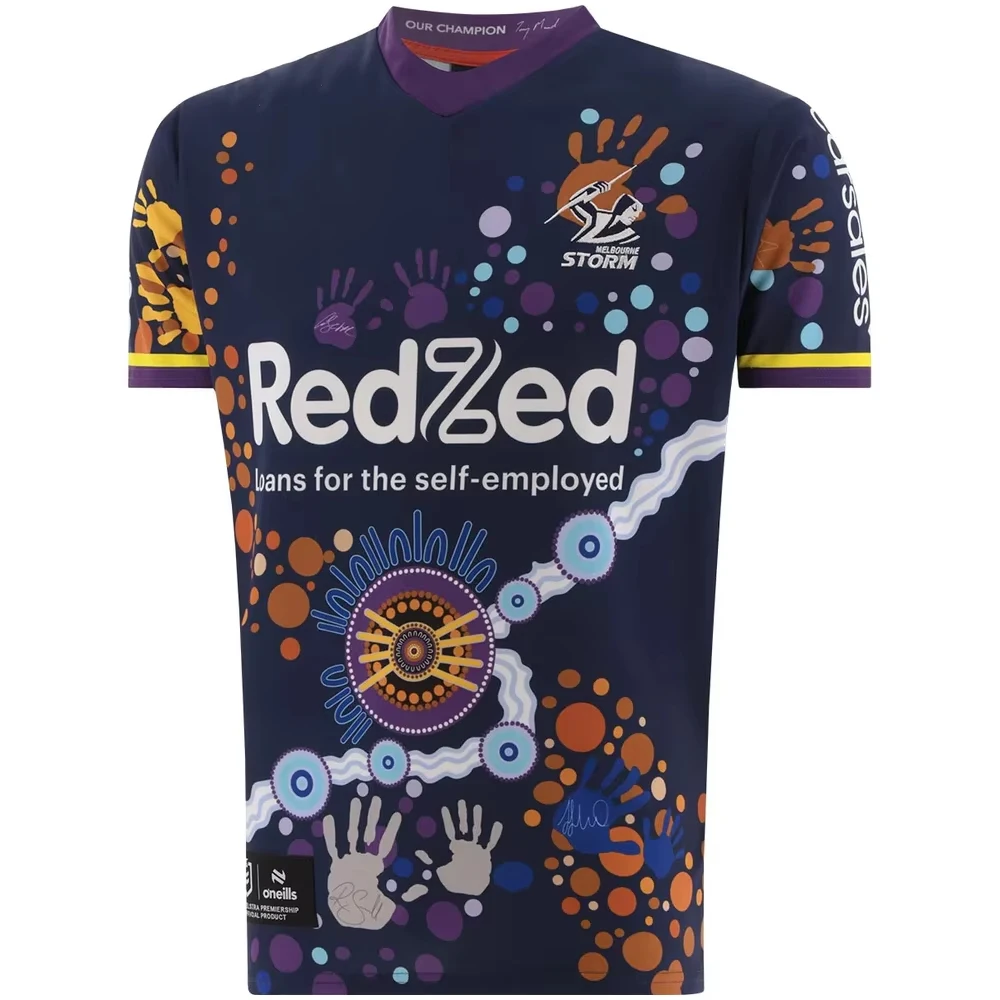 【海外Ｍサイズ】NRL メルボルン・ストーム 23/24 ホームジャージ 2025年最新】メルボルンストームの人気アイテム - メルカリ