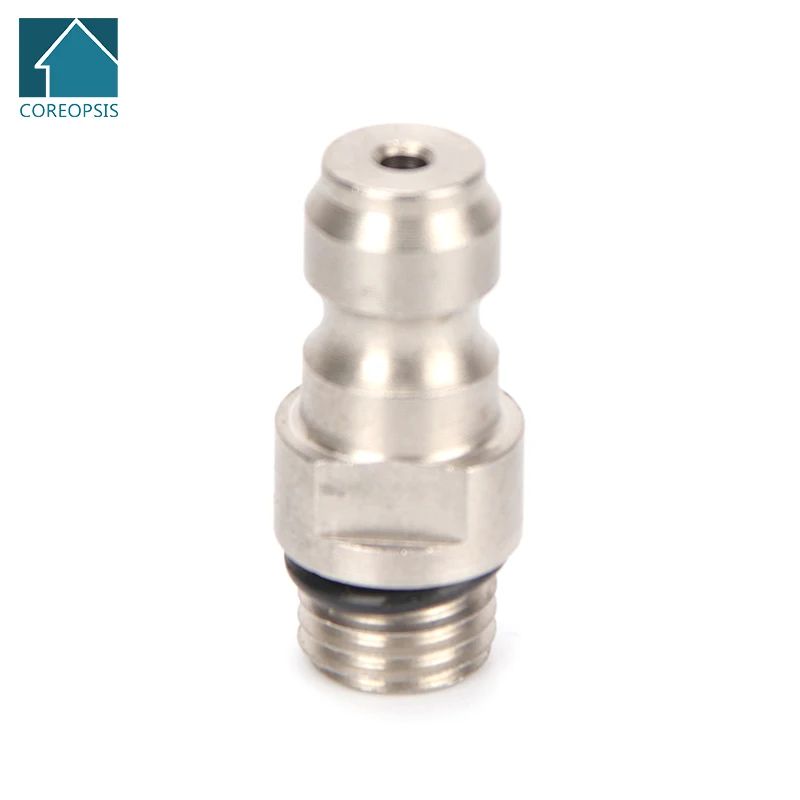 

1pcs Stainless Steel Quick Coupler with M8x1 Thread Plug Adapter for Air Refilling Quick Couplings Connectors Fittings