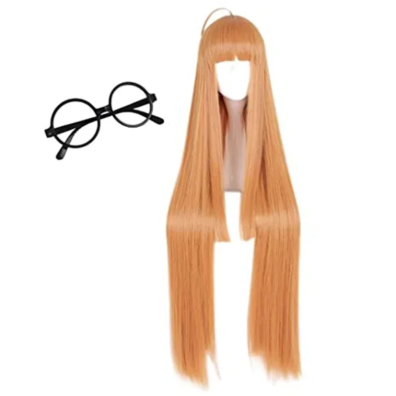 Anime Futabasakura Synthetic Wig Game P5 Long Straight Hair Cosplay Futaba Sakura Glass Wigs