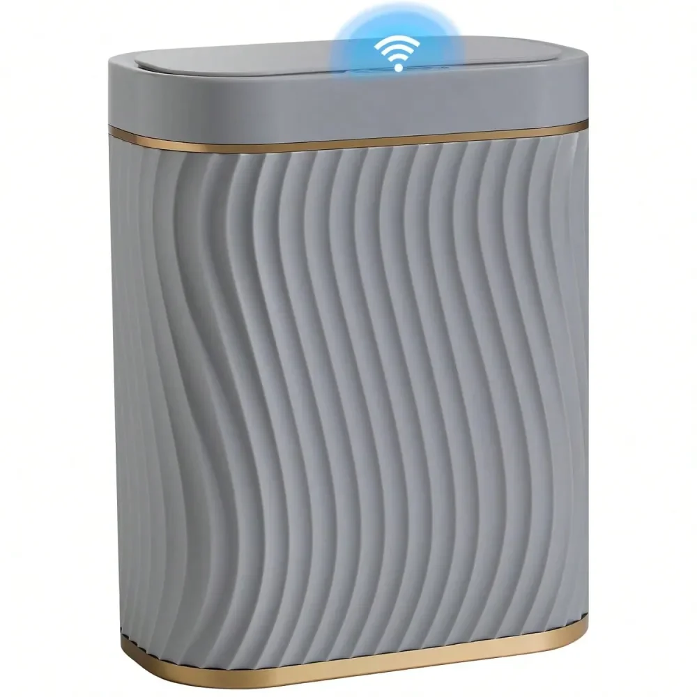 

2.6 Gallon Smart Small Trash Can, Smart PopUp Lid Kitchen Trash Can, Bathroom, Kitchen, Bedroom, Powder Room, Craft Room, Office