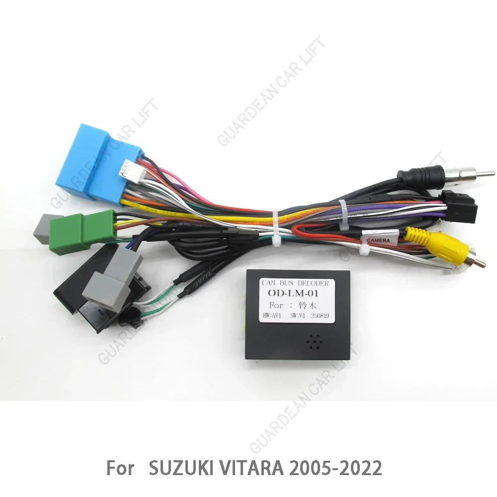 Auto Radio Verkabelung Für SWIFT Super GRAND VITARA WAGON R ALLES Kabel 16Pin Kabelbaum Adapter Mit CANBUS Box Stecker Android navigation – Detail 1