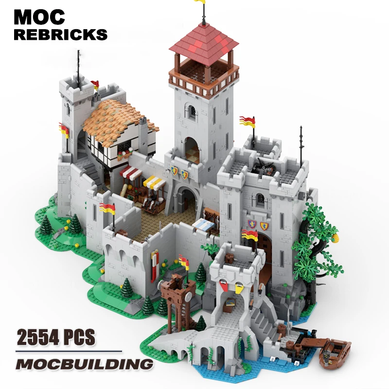 

Film Scence Series MOC Building Blocks Medieval Tower Castle Architecture Assembly Technology Bricks Collection Toys Children G