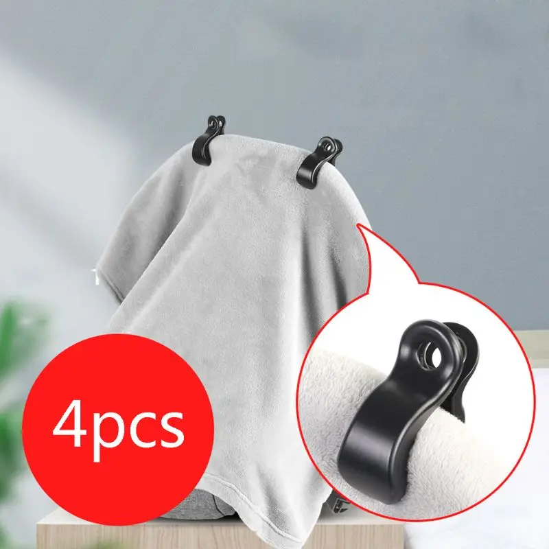 4 PCS Multifunctional Stroller Pegs Clips Stroller Blanket Clips for Sun Shade Pram Toy Holder Protect from for Sun Wind