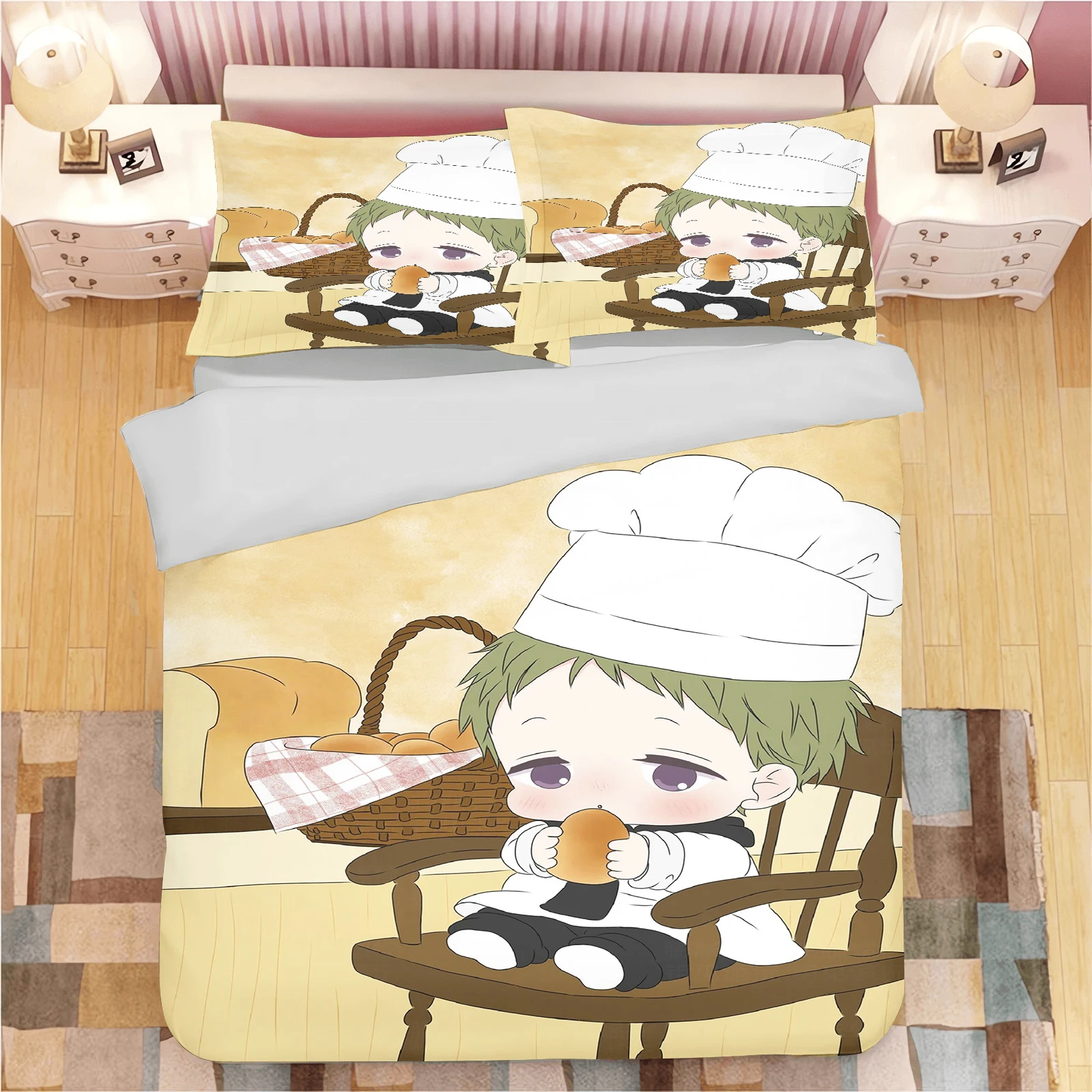 tiger-taro-cartoon-school-babysitters-anime-duvet-cover-set-pillowcase-set-kids-bedding-set-decor-queen-king-size