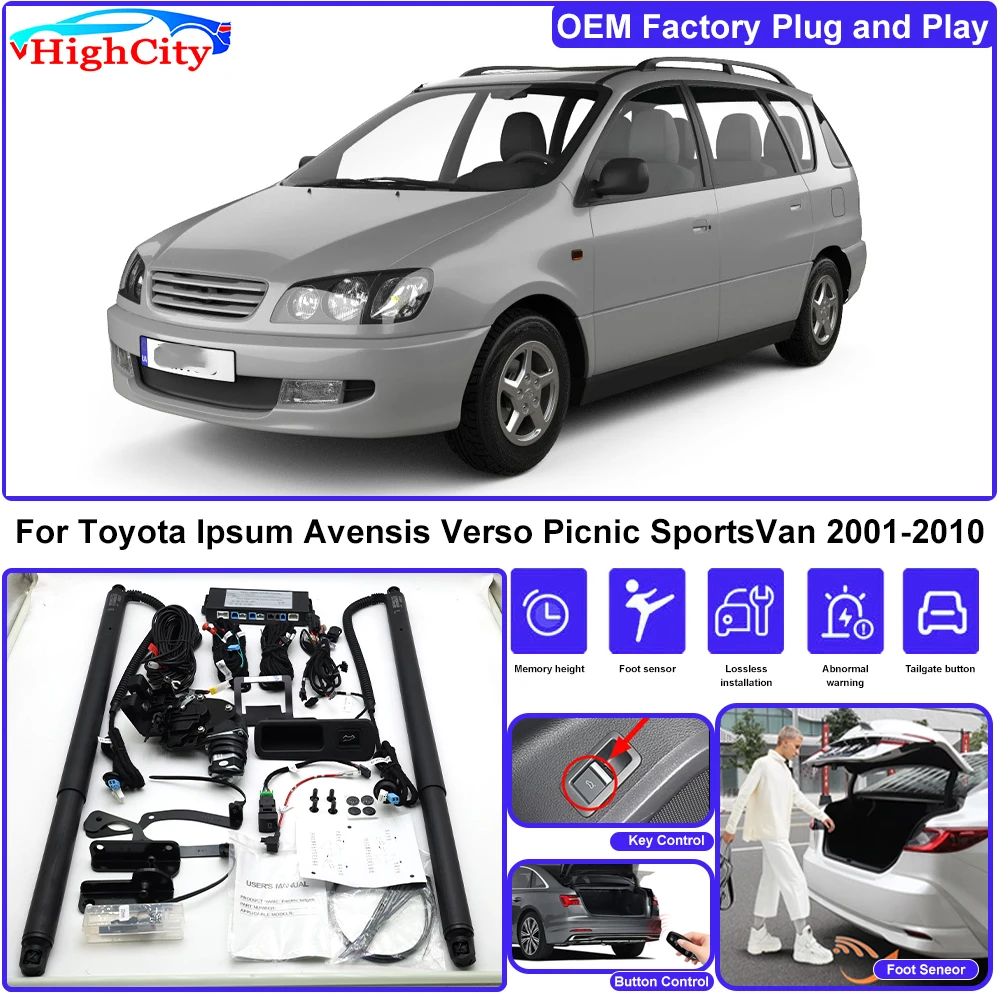 for Toyota Ipsum Avensis Verso Picnic SportsVan OEM Lifting Kit Trunk Electric Tail Gate Lift Powered Tailgate Liftgate