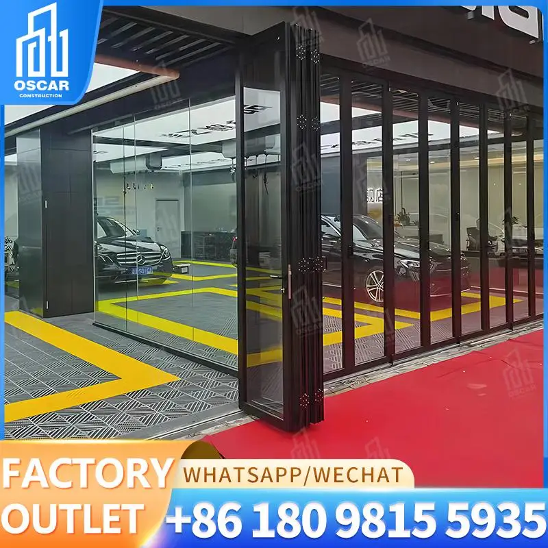 

Customizable Multi panel Bifold Door for European Office Spaces Factory Made Creative Solution Bifold Door
