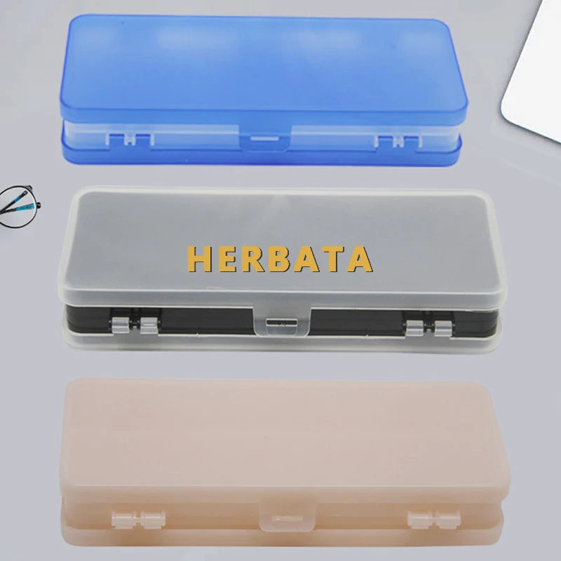 Multifunctional double-sided pencil case translucent frosted pencil case student storage plastic stationery box