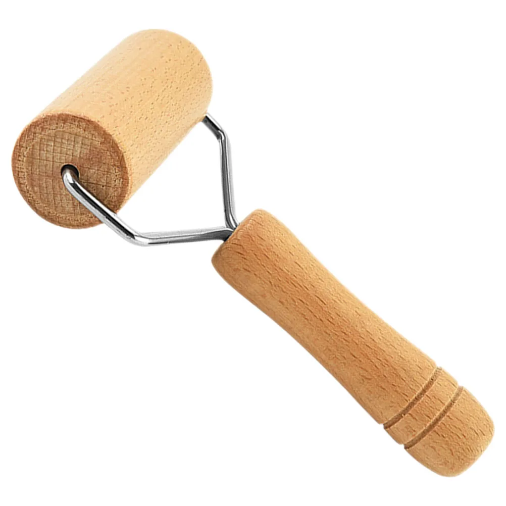 

1pcs Wooden Handle Pastry Pizza Non-Stick Rolling Pin Handheld Dough Baking For Pizza Pasta Dough Household Kitchen Mini Wooden