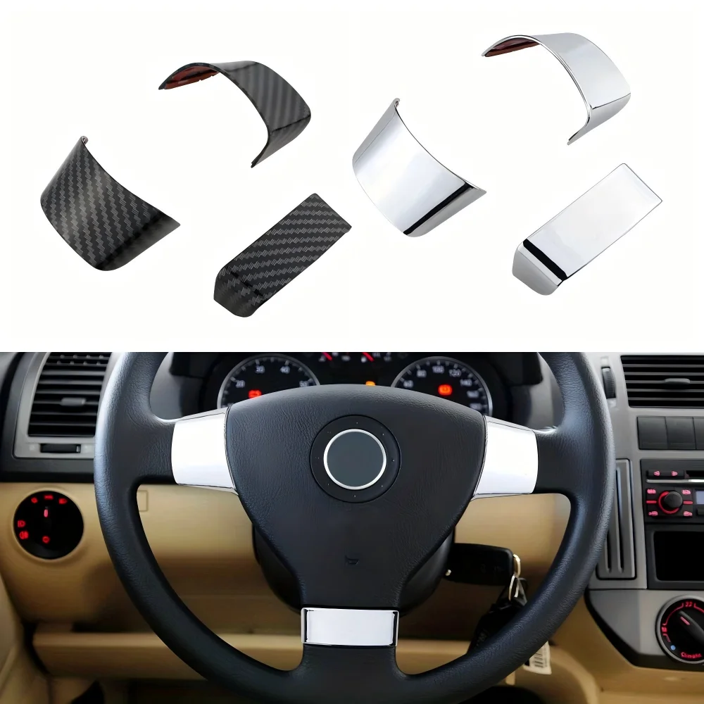 

3pcs Automotive ABS Resin Steering Wheel Covers For Volkswagen Golf 5 MK5 Passat B6 Jetta 2007-2011 Models