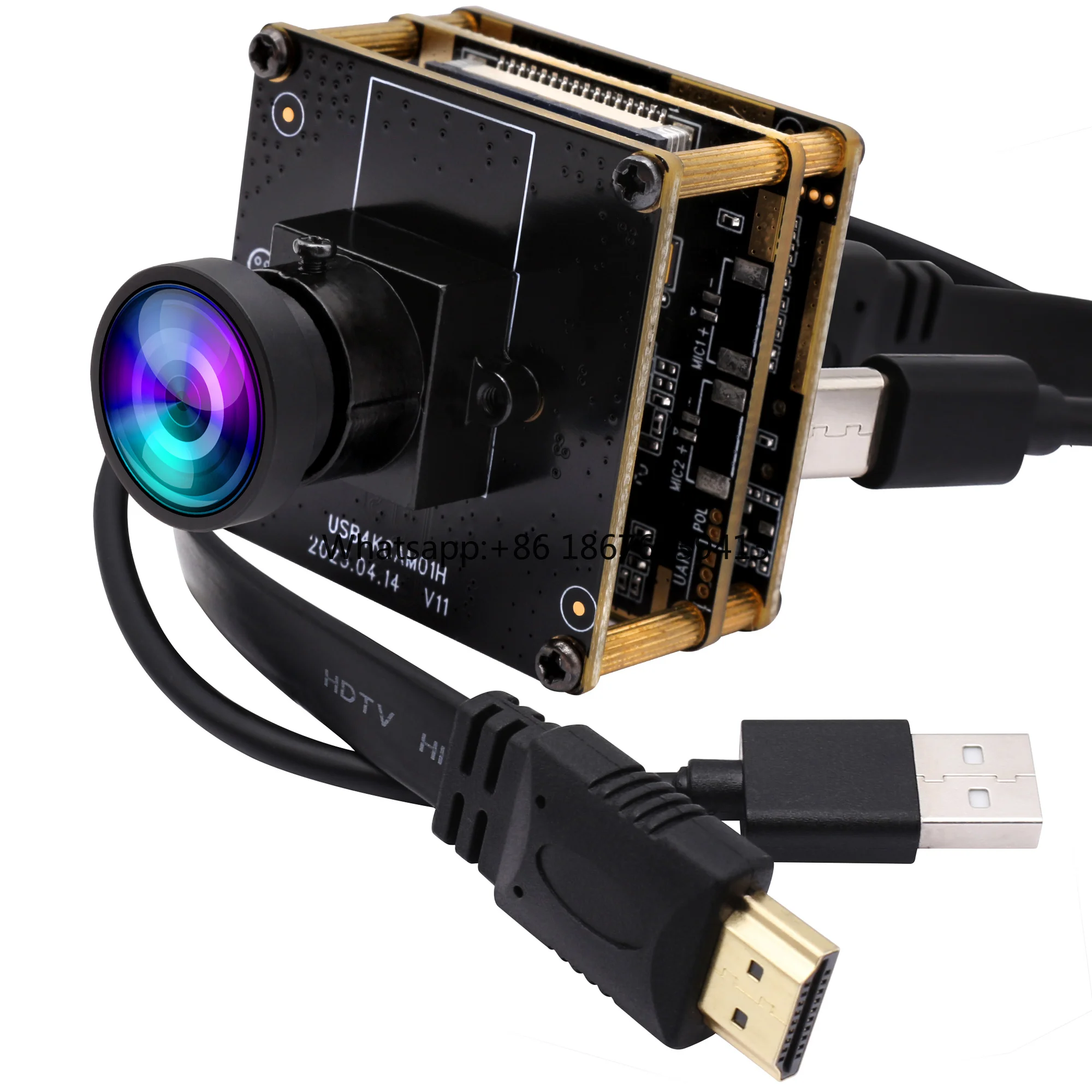 4K USB HD MI Webcam Simultaneous Streaming Camera Module IMX415 4K 30FPS Wide Angle PC Webcamera for Video Conference