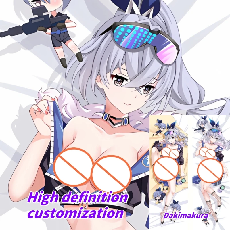 

Dakimakura Anime Pillow Case Honkai: Star Rail Silver Wolf Double-sided Print Of Life-size Body Pillowcase Gifts
