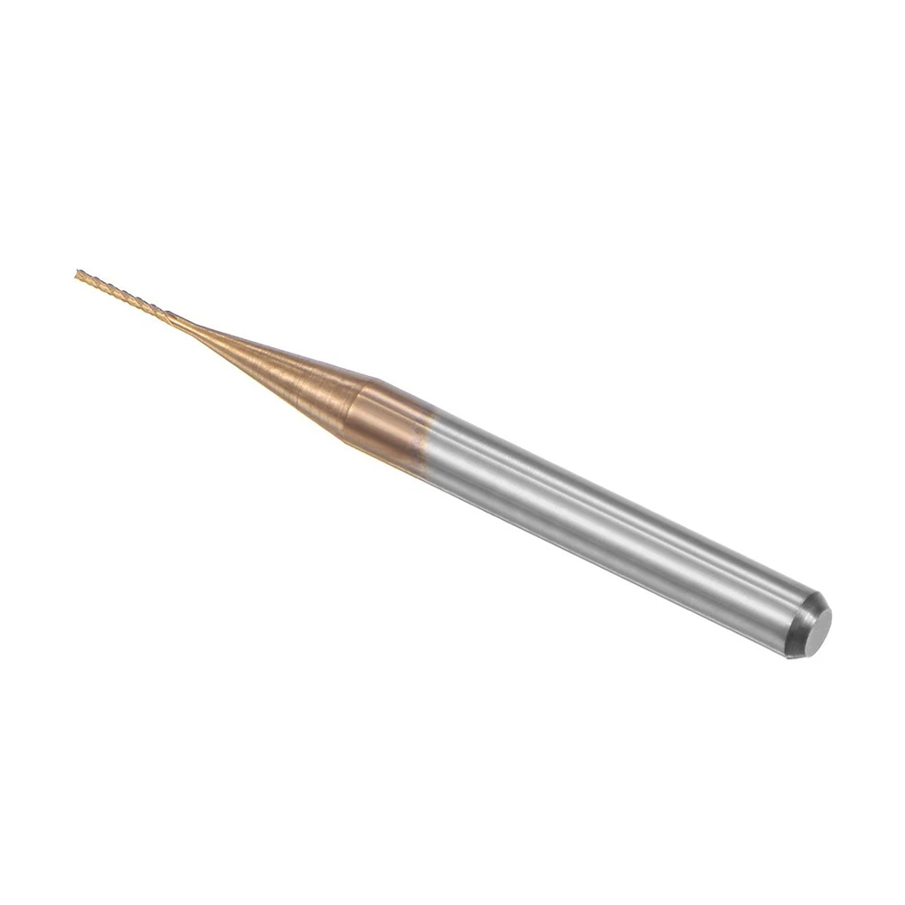 Punte per fresa in carburo di tungsteno G05 resistenti all'usura e allo strappo 05 mm x 4 mm Bordo di taglio Fresatura a mano sinistra Rivestito in titanio