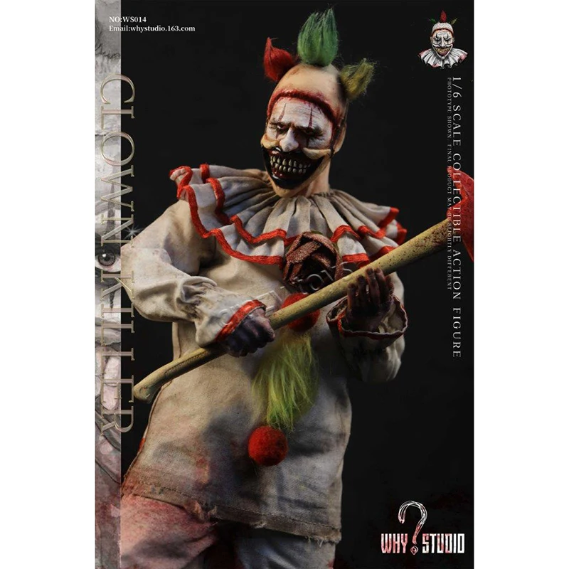 

Original Why Studio 1/6 American Horror Story Clown Killer Joker Realistic Twisty WS014 Anime Action Collection Figures Model