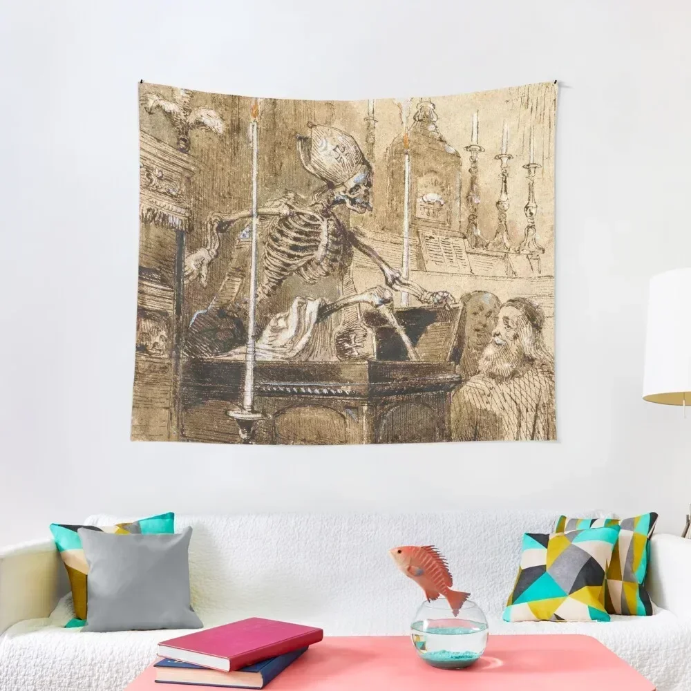 

J.J. Grandville - The Relics 1880 Tapestry Room Ornaments Art Mural Decoration Room Things To Decorate The Room Tapestry