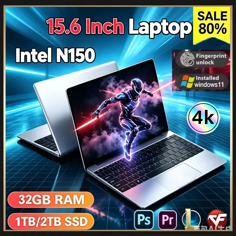 Intel 2026 Popular 15.6" Slim Portable Notebook Intel Core I9-N150 32GB 2TB SSD Win11 Business Gaming Laptop PC - Aliexpress Deal