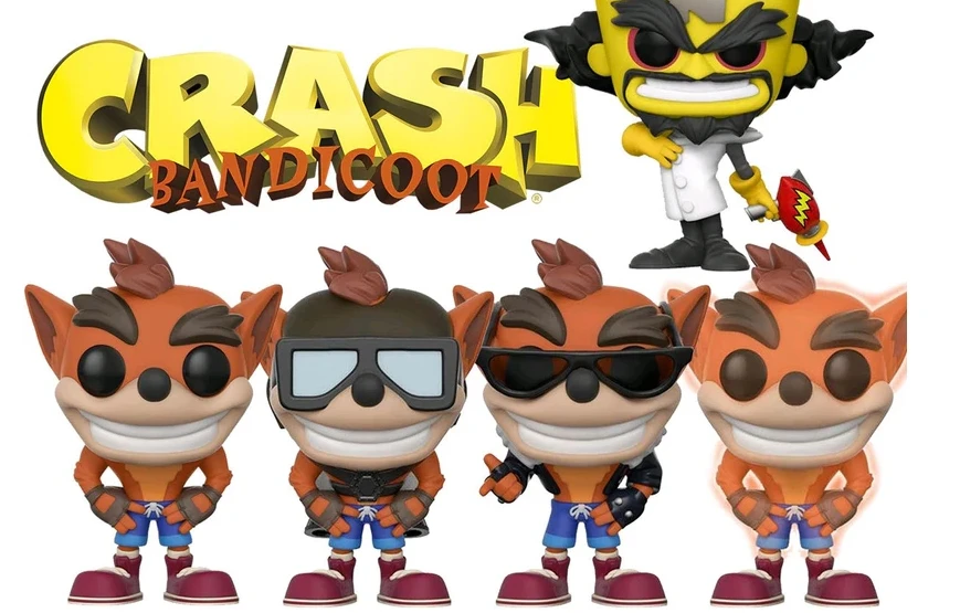 Crash Bandicoot Виниловая фигурка Коллекция Виниловая кукла Модель игрушки