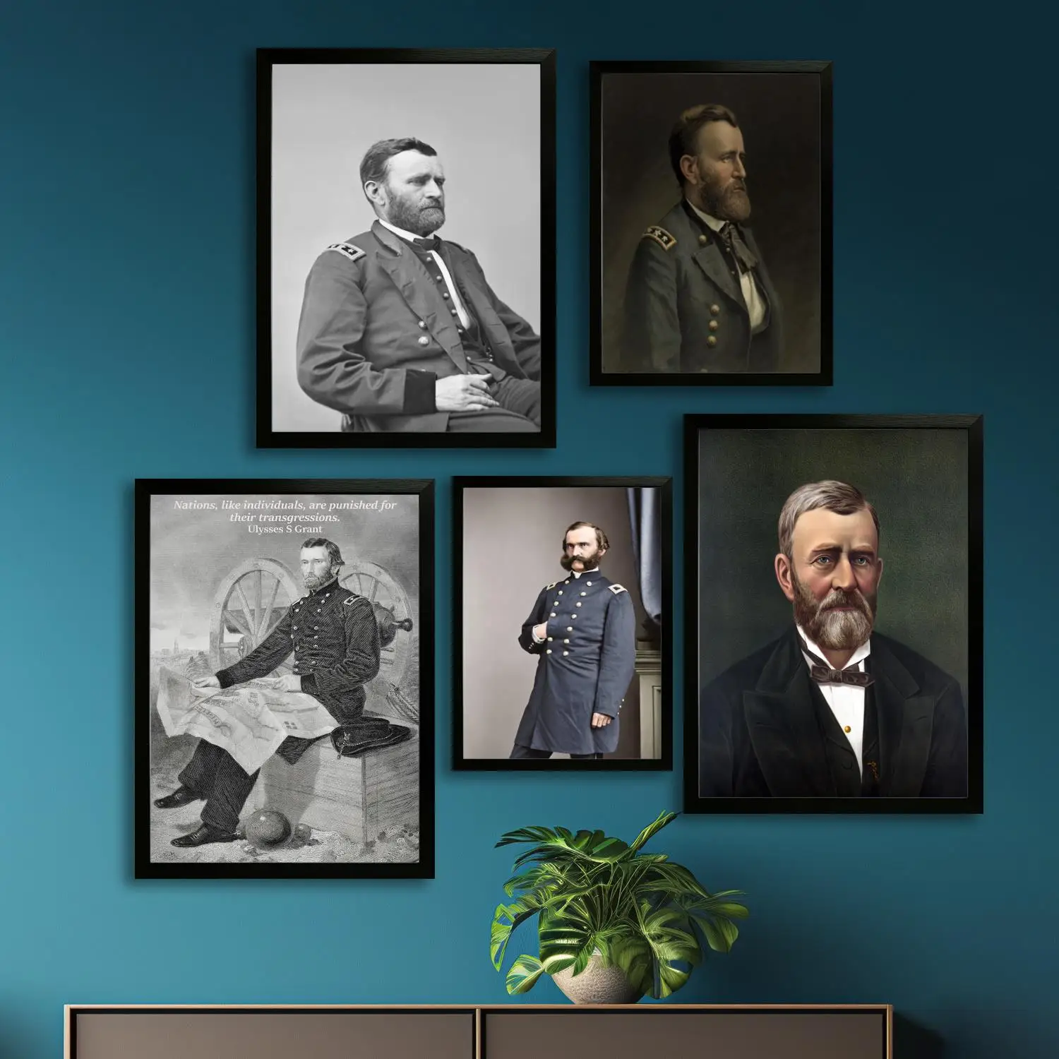 

ulysses s grant president Canvas Art Poster and Wall Art, Picture Print, Modern Family Bedroom Decor,Decorative painting