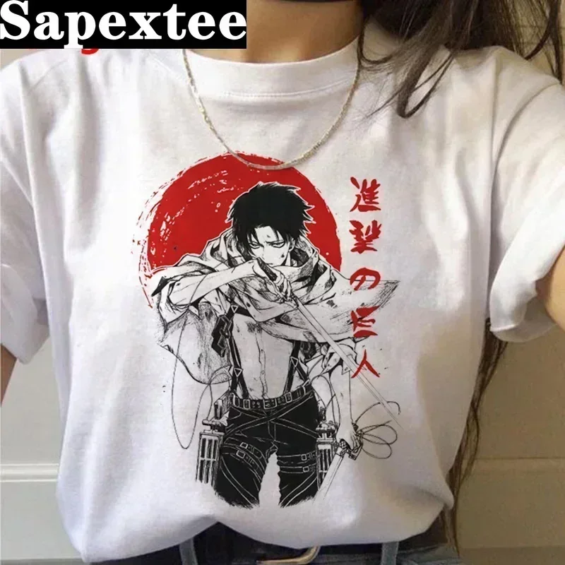 Atak w ostatnim sezonie seksowne Anime na tytanową koszulkę mężczyzn Kawaii tytani atakują graficzną koszulka Harajuku Shingeki No Kyojin koszulki mężczyznę