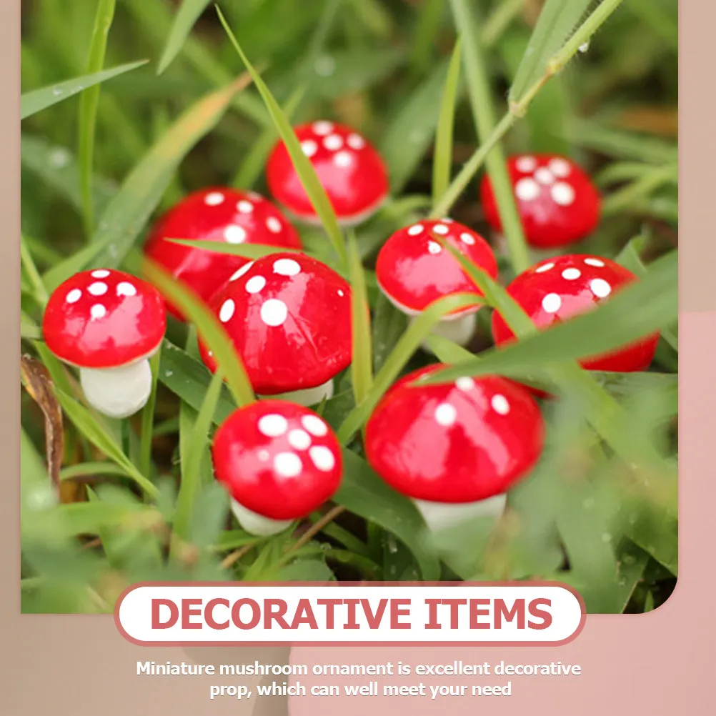 60Pcs Miniature Mushroom Decor Set Mini Foams Mushrooms for Mini Garden Micro Landscape Succulent Terrarium Moss Display Bonsai