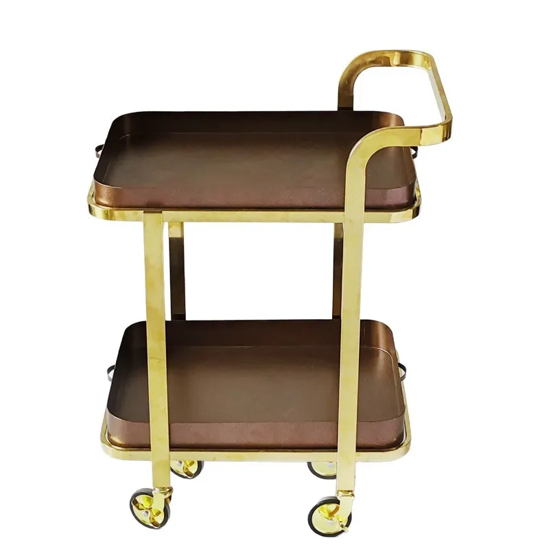 Nordic simple fashion tea cart home with wheels rack