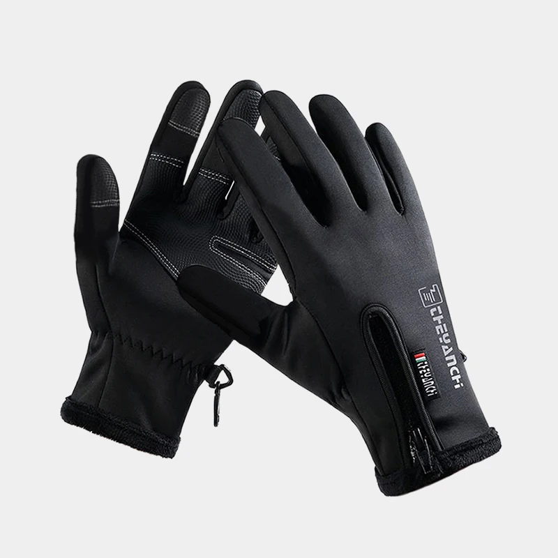 Outdoor Winter Gloves For Men Waterproof Thermal Fleece Lined Resistant Touch Screen Non-slip Motorbike Riding Mountaineering - view 6